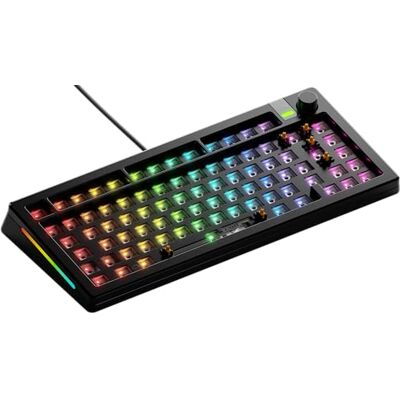 GLORIOUS Gaming GMMK 3 Pro Barebones: moersleuteltoetsenbord, behuizing en modulaire afdichtingen, toetsenbord 75% (Hot Swap), geluiddempend schuim, schakelplaat, ISO/EU zwart USB-C bedraad GLORIOUS Gaming GMMK 3 Pro Barebones: moersleuteltoetsenbord, behuizing en modulaire afdichtingen, toetsenbord 75% (Hot Swap), geluiddempend schuim, schakelplaat, ISO/EU zwart USB-C bedraad