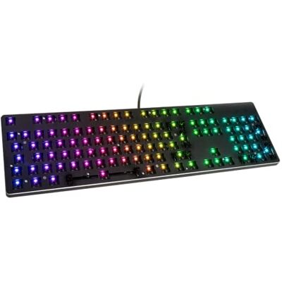 GLORIOUS Barebones Gaming GMMK Full Size 100%, (alleen frame), mechanisch gamingtoetsenbord, RGB per toets, hot-swappable en aanpasbaar, internationale lay-out/ISO zwart GLORIOUS Barebones Gaming GMMK Full Size 100%, (alleen frame), mechanisch gamingtoetsenbord, RGB per toets, hot-swappable en aanpasbaar, internationale lay-out/ISO zwart