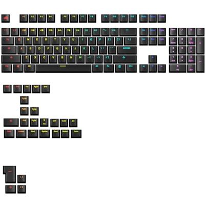 GLORIOUS Gaming GPBT-toetsen met achtergrondverlichting: doorschijnende legendes, zwart, voor mechanische toetsenborden 100%, 75%, 65%, 60%, ANSI en ISO, Amerikaanse QWERTY-lay-out GLORIOUS Gaming GPBT-toetsen met achtergrondverlichting: doorschijnende legendes, zwart, voor mechanische toetsenborden 100%, 75%, 65%, 60%, ANSI en ISO, Amerikaanse QWERTY-lay-out