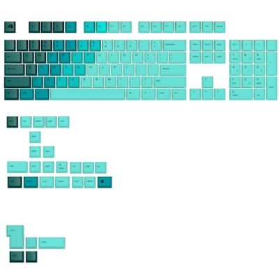 GLORIOUS Gaming GPBT Gradient toetsen – doppen voor mechanische toetsenborden (Rainforest), niet uitwisbaar, voor aangepaste mechanische toetsenborden in de formaten 100, 75, 65 en 60%, Amerikaanse GLORIOUS Gaming GPBT Gradient toetsen – doppen voor mechanische toetsenborden (Rainforest), niet uitwisbaar, voor aangepaste mechanische toetsenborden in de formaten 100, 75, 65 en 60%, Amerikaanse