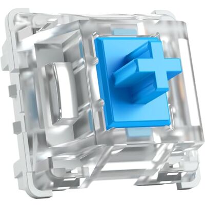 GLORIOUS Gaming 120 Gateron switches voor mechanisch toetsenbord, compatibel met SMD-LED, lineair voor typen en intensief spelen, 60 g activeringskracht, 3-polige ondersteuning, Gateron Blue GLORIOUS Gaming 120 Gateron switches voor mechanisch toetsenbord, compatibel met SMD-LED, lineair voor typen en intensief spelen, 60 g activeringskracht, 3-polige ondersteuning, Gateron Blue