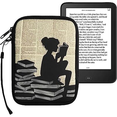 kwmobile Reader beschermhoes beschermhoes 17 x 12 x 2 cm voor e-reader van neopreen zwart-beige kwmobile Reader beschermhoes beschermhoes 17 x 12 x 2 cm voor e-reader van neopreen zwart-beige