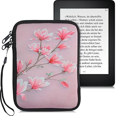 kwmobile Lezer beschermhoes beschermhoes 17 x 12 x 2 cm voor e-reader van neopreen lichtroze-wit-oudroze kwmobile Lezer beschermhoes beschermhoes 17 x 12 x 2 cm voor e-reader van neopreen lichtroze-wit-oudroze