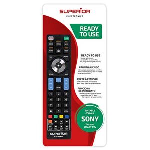 Superior Electronics Superior SONY vervangende universele afstandsbediening compatibel met alle Sony tv's en tv's, direct klaar voor gebruik zonder programmering nodig