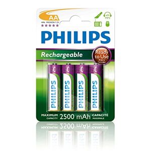 Philips R6B4RTU25/10 accu AA (2500 mAh, 1,2 V, 4-ER blister)
