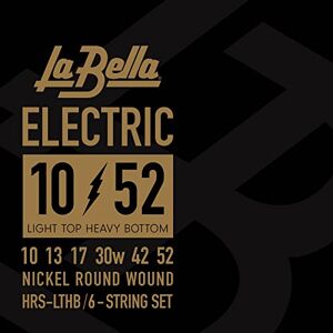 La Bella Labella HRSLTHB Series HRS snaren voor elektrische gitaar 10/52 Light Top/Heavy Bottom