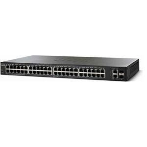 Cisco Systems SF220-48 intelligente schakelaar met 48 snelle Ethernet-poorten 10/100 Plus, 2 Gigabit Ethernet (GbE), beperkte levensbescherming (SF220-48-K9-EU)