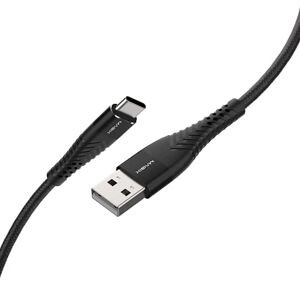 Magix Solutions LTD MAGIX USB C-oplaadkabel 3A snel opladen QC 3.0 hoge duurzaamheid gegevensoverdracht 480 Mbit/s USB A 2.0 naar USB-C voor USB Type-C-apparaten (1 stuk) (zwart) (120 cm)