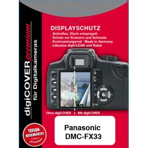 DigiCover Premium displaybescherming voor Panasonic DMC-FX33