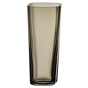 iittala Iitala 1066194 Vase de la collection Alvar Aalto en verre soufflé à la bouche Gris fumé 18 x 7,4 cm