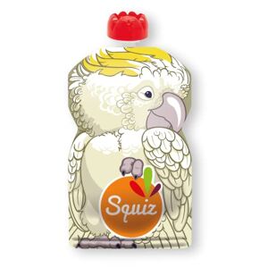 SQUIZ Frans bedrijf – 1 navulbare en herbruikbare drinkfles, 130 ml, BPA-vrij, voor compoten – voor baby's en kinderen – cacaatië – gemaakt in Zwitserland