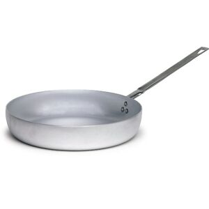 Pentole Agnelli BLTF aluminium pan met roestvrijstalen handvat zilver 28 cm zilver