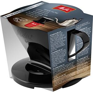 Melitta Filterhouder, voor koffiefilter 1 x 2, compatibel met 1 koffiekan of 2 kopjes, kunststof, voor over, zwart