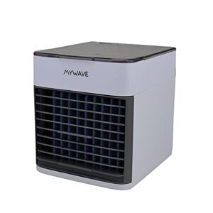MY WAVE Draagbare mini-ventilator en luchtbevochtiger Vermogen van 5 W en 450 ml capaciteit Draagbare 3-speed airconditioner en luchtbevochtiger functie Geluidsarm