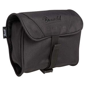 Brandit Toiletry Bag make-uptas met spiegel voor buiten, zwart, medium, Klassiek outdoor