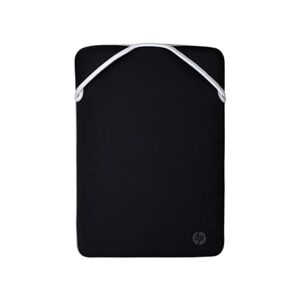 HP 2F2K5AA Laptophoes, 15,6 inch, omkeerbaar, zwart, zilver, slanke bescherming, krasbestendig, zonder ritssluiting, zwart/zilver