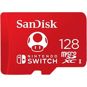 SanDisk MicroSDXC-Kaart Voor Nintendo Switch 128 GB (V30, U3, C10, A1, Leessnelheden Tot 100 MB/s, Van Meerdere Games)