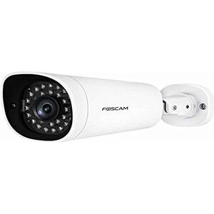 Foscam G4EP 4 MP Full Super HD PoE IP-bewakingscamera, netwerkcamera, micro SD-kaartgeheugen, weerbescherming, IP66 IR nachtzicht tot 20 m, compatibel met Alexa, AI personenherkenning en push-alarm