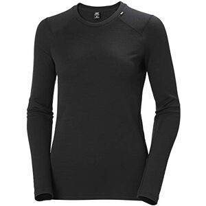 Helly Hansen Women's Lifa Merino Midweight Crew Black Extra Small Female