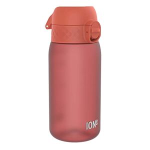 Ion8 Lekvrije waterfles voor kinderen, BPA-vrij, donkerrood, 350 ml