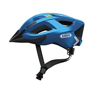 ABUS Aduro 2.0 City helm Veelzijdige fietshelm met licht Sportief design voor het stadsverkeer Voor dames en heren Blauw Maat S