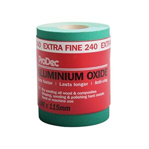 ProDec PAALX240 Schuurpapier rol extra fijn aluminiumoxide korrel 240 groen 10 m x 115 mm