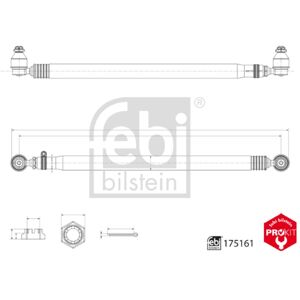 Spoorstang Febi Bilstein 175161 Spoorstang Febi Bilstein 175161