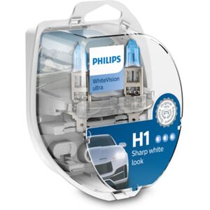 Lamp Halogeen Philips H1 Whitevision Ultra 12v/55w, 2 Stuk Lamp Halogeen Philips H1 Whitevision Ultra 12v/55w, 2 Stuk