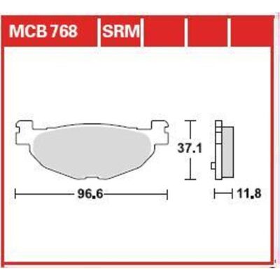 Remblokset Trw Mcb768srm Remblokset Trw Mcb768srm