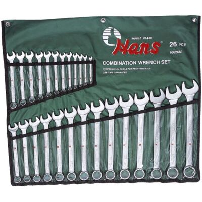 Steeksleutels, Steeksleutelset Hans 26 Stuks (6 Mm-32 Mm) Steeksleutels, Steeksleutelset Hans 26 Stuks (6 Mm-32 Mm)