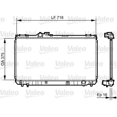 Radiator, Motorkoeling Valeo 734498 Radiator, Motorkoeling Valeo 734498
