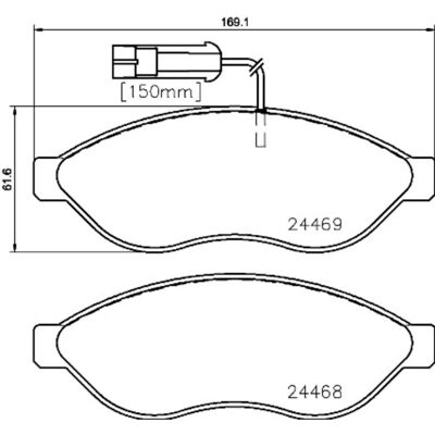 Remblokset Brembo P 23 143, Voor Remblokset Brembo P 23 143, Voor