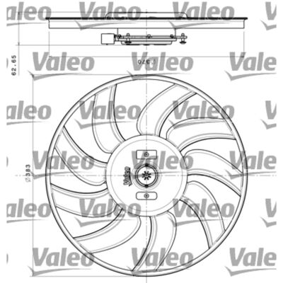 Koelventilatorwiel, Motorkoeling Valeo 696350 Koelventilatorwiel, Motorkoeling Valeo 696350