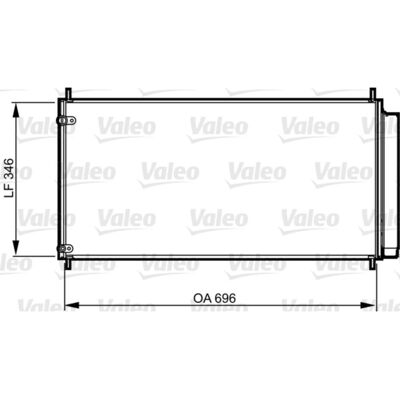 Condensator, Airconditioning Valeo 814205 Condensator, Airconditioning Valeo 814205