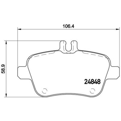 Remblokset Brembo P 50 091, Achter Remblokset Brembo P 50 091, Achter