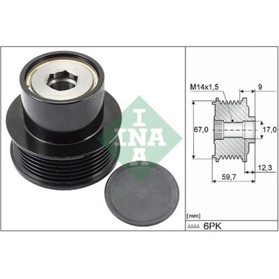Schaeffler Ina Generator Vrijloop Ina 535 0288 10 Schaeffler Ina Generator Vrijloop Ina 535 0288 10