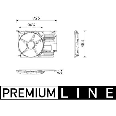 Ventilatorhuis Behr *** Premium Line *** Mahle Cfs 30 000p Ventilatorhuis Behr *** Premium Line *** Mahle Cfs 30 000p