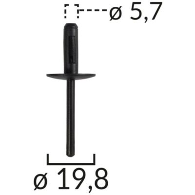 Klinknagel Romix C60691, 10 Stuk Klinknagel Romix C60691, 10 Stuk