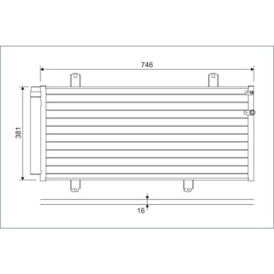 Condensator, Airconditioning Valeo 822584 Condensator, Airconditioning Valeo 822584