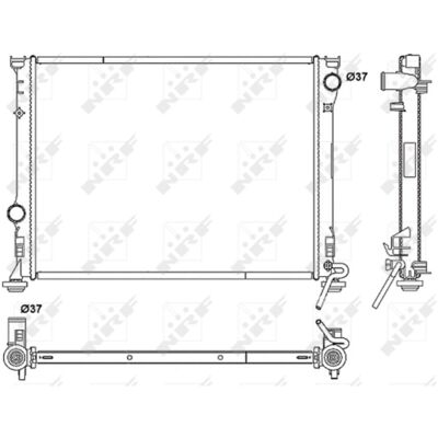 Radiator, Motorkoeling Nrf 53041 Radiator, Motorkoeling Nrf 53041