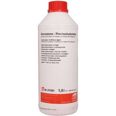 Koelvloeistofconcentraat Type G12 Febi Bilstein 01381 1,5l Koelvloeistofconcentraat Type G12 Febi Bilstein 01381 1,5l