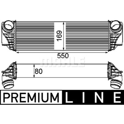 Intercooler, Inlaatluchtradiator Mahle Ci 185 000p Intercooler, Inlaatluchtradiator Mahle Ci 185 000p