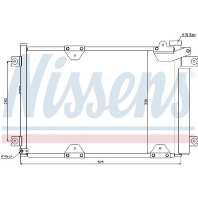 Condensator, Airconditioning Nissens 94892 Condensator, Airconditioning Nissens 94892