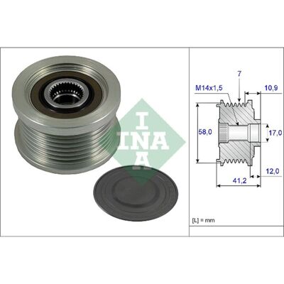 Schaeffler Ina Generator Vrijloop Ina 535 0232 10 Schaeffler Ina Generator Vrijloop Ina 535 0232 10