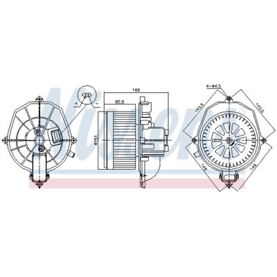 Interieur Ventilator Nissens 87571 Interieur Ventilator Nissens 87571