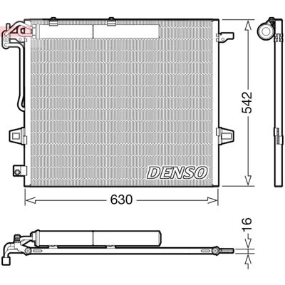 Condensator, Airconditioning Denso Dcn17057 Condensator, Airconditioning Denso Dcn17057