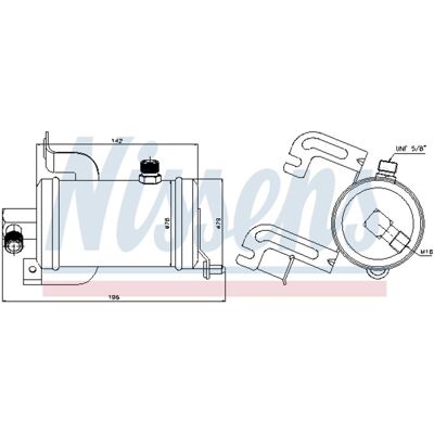 Droger, Airconditioningsysteem Nissens 95474 Droger, Airconditioningsysteem Nissens 95474