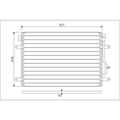Condensator, Airconditioning Valeo 817741 Condensator, Airconditioning Valeo 817741