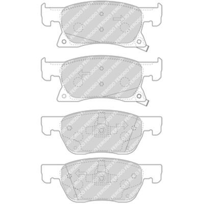 Remblokset Ferodo Fdb4933, Voor Remblokset Ferodo Fdb4933, Voor