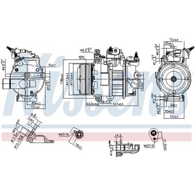 Compressor Airconditioning Nissens 890250 Compressor Airconditioning Nissens 890250